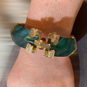 Alexis Bittar green bracelet